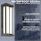 Luxrite Outdoor LED Wall Sconce 16in Outdoor Wall Light Black Aluminum 3CCT 3000K-5000K 15W ETL IP65, 2PK LR40316-2PK - alternate 6